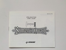 Castlevania II Simon's Quest NES Nintendo Entertainment System OVP CiB