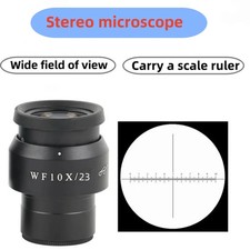 Stereo Microscope WF10X23 with Graduated Measuring Eyepiece Lens W Mounting 30MM