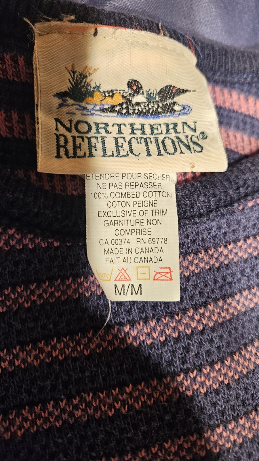 Northern Reflections Striped Pullover Sweater Ves… - image 2