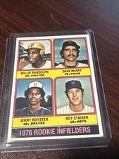 1976 Topps Rookie Infielders Willie Randolph McKay Royster Staiger Card #592