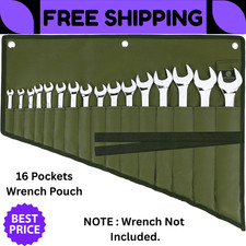 16 Pockets Wrench Roll Organizer Wrench Pouch Roll Up With Water Proof Oxford Cl