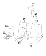 Genuine Mopar Seat Back Heated Pad 68193964AA