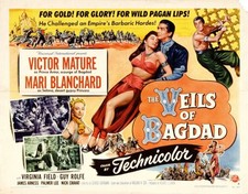 The Veils of Bagdad 1953 Dvd.Copy of public domain film.Disc only no case