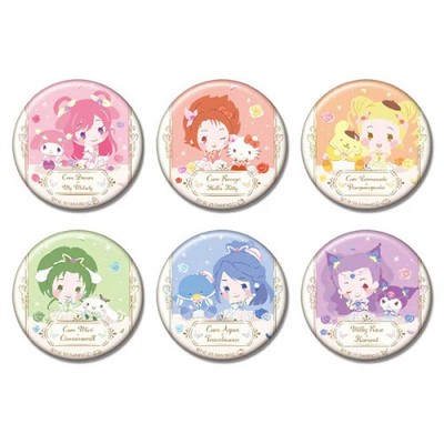 Yes! Precure 5 GoGo x Sanrio Characters Can Badge Haspro 2-Inch Pin