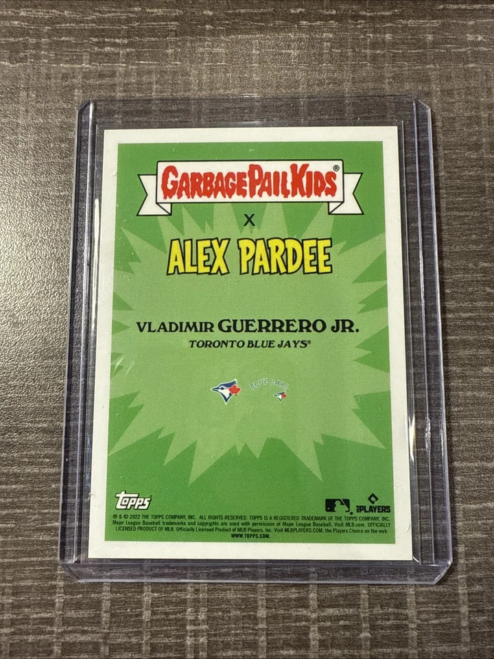 Vladimir Guerrero Jr. 2022 Garbage Pail Kids x MLB: Series 2 6a “Iron-Clad Vlad” - Image 2 of 2