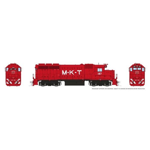 Rapido 40556 HO Scale MKT Missouri Kansas Texas EMD GP40 DC/DCC/LokSound #187 | Zustand: New