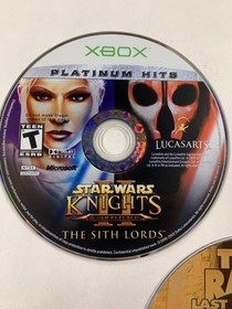 Lot of 3 Loose Video Game Discs Star Wars Kotor Xbox Tomb Radier Dreamcast