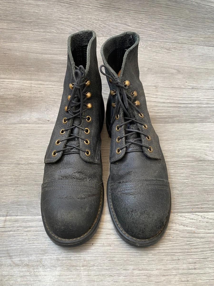 Red wing x wrenchmonkees iron ranger black spit fire style 4545 US