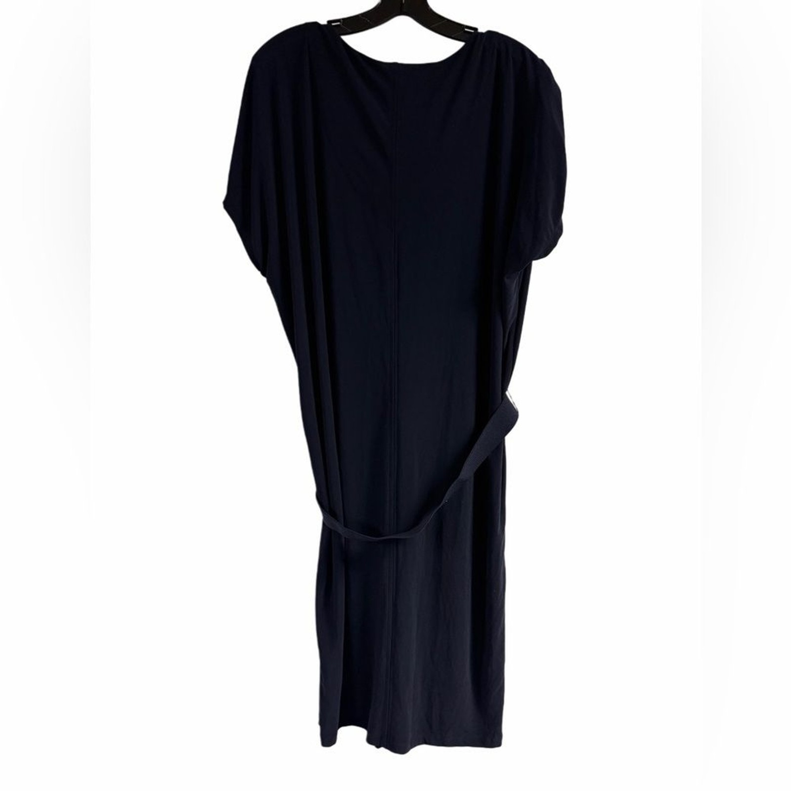 NWT Tommy Hilfiger Navy Blue Dress w/Ruched Shoulder and Seatbelt Style Belt 14 thumbnail 4