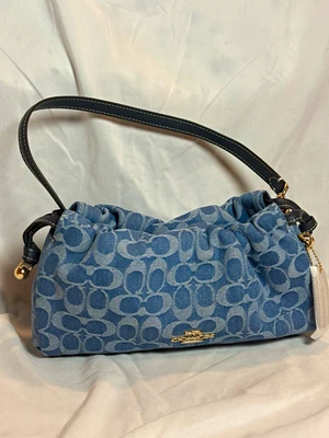 バッグ Coach Y2K Blue Signature Satchel Bag Coach Blue Signature Handbag for sale - eBay