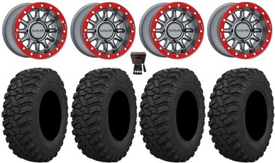 Raceline Alpha Bdlk 15'' Wheels Gm 32'' Attack 2.0 Tires Yamaha Wolverine RMAX