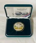 2000 California Sesquicentennial .999 Silver PROOF Medallion Gold Nugget DESTINY