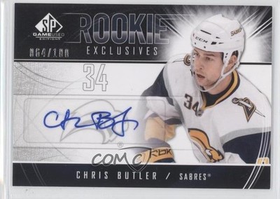 2009 SP Game Used Edition Rookie Exclusives /100 Chris Butler #RE-CB Auto RC 0c2