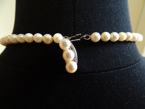 Genuine Pearl Necklace / Selling As-Is / FedEx Free Shipping / b_em_66513_p1 - Picture 5 of 20