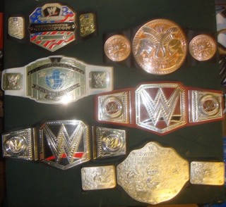 WWE WRESTLING BELT JOBLOT BUNDLE MATTEL UNIVERSAL INTERCONTINENTAL CHAMPION