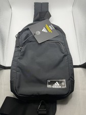 adidas Essentials 2 Sling Crossbody Gym Bag Black Adjustable Strap