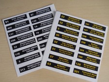 Modern West Midlands Model Bus Destination Blinds Self Adhesive Decals 1/76th 00