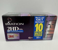 50 PACK Imation 2HD 3M Floppy Discs 3.5 1.44 ...