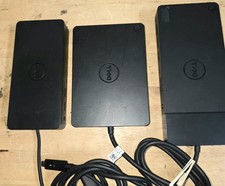 Lot Of 3 Assorted Dell Universal Docking Stations Model D6000, WD15 WD19