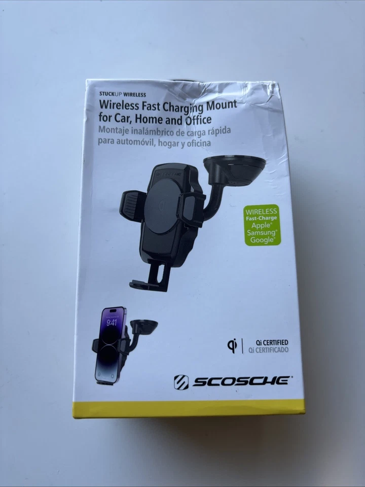Scosche STUCKUP QI Wireless Fast Charging universal window dash mount - STUCK UP - Image 2 of 4