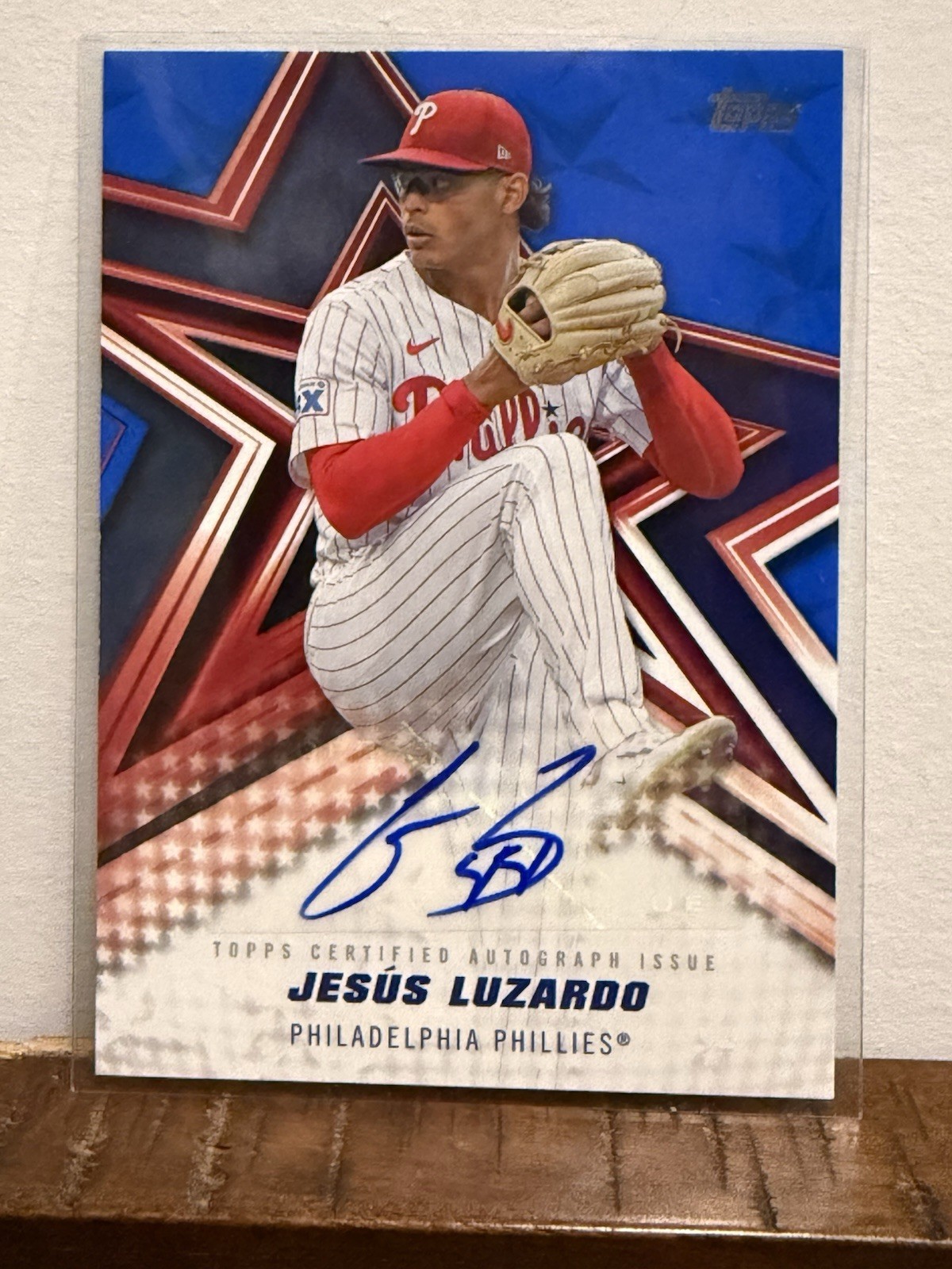Topps 2026 Series 2 Jesus Luzardo Phillies Blue Auto #BSA2-JL