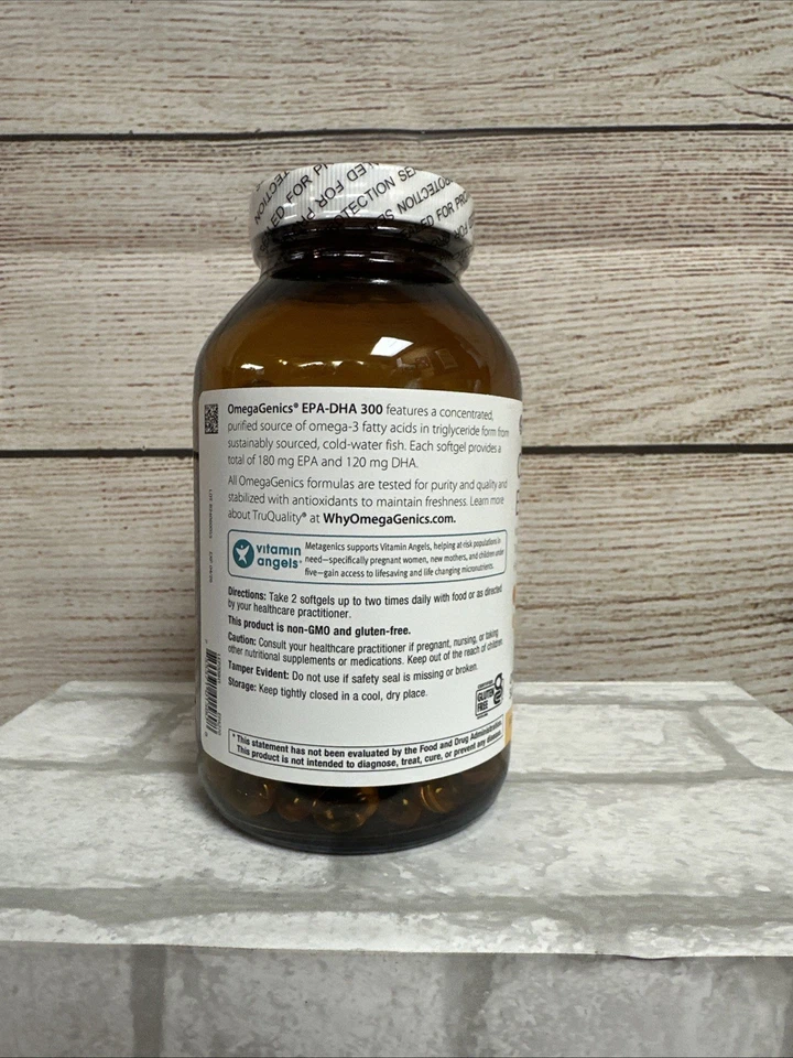 Metagenics OmegaGenics Omega 3 suplemento 270 cápsulas blandas EPA DHA 300 mg Foto 2 de 4