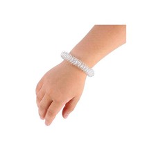 Silver Wrist Massage Ring Pain Relief Acupressure Therapy Wrist Massage Bracelet
