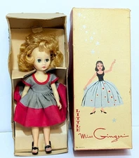 Vintage 1950s Little MISS GINGER Doll w Original Box Cosmopolitan