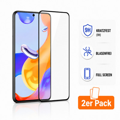 Panzerfolie Xiaomi Redmi Note 14 13 12 Pro 5G 11 11S 10 Displayschutz Full Cover