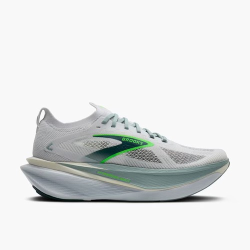 Brooks Men's Hyperion Max 3 [110467], White/Gray Mist/Green, NEW