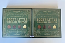 2 Boxes Trader Joe's Assortment of Boozy Little Chocolate Truffles 7.4 OZ Each