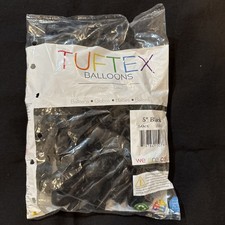 Tuftex 5" Black Latex Balloons 50ct bag New Unopened