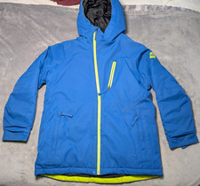 686 Geo Insulated Snowboard Jacket Youth XL 10K Warmest Waterproof Hooded Blue