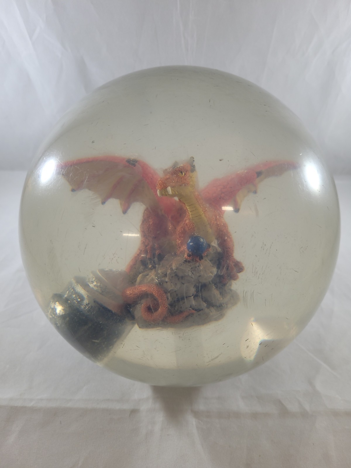 Clear Lanehawk Dragon Bowling Ball Rare - Drilled - Used - 1