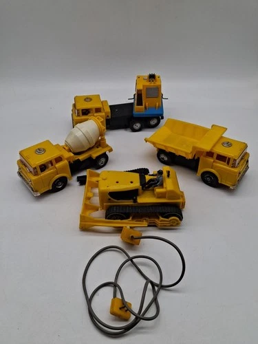 Rare! MARX Battery Powered Construction Set. Bulldozer Works. W Remote Cord