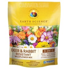 Earth Science Deer & Rabbit Resistant Flower Mix, 2lb bag 9.45 per gallon