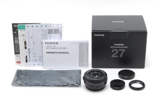 【 MINT w/Box 】 Fujifilm Fuji Fujinon XF 27mm F2.8 R WR lens black From JAPAN