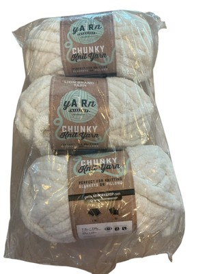 Lion Brand AR Workshop Chunky Knit Yarn-Husk - 3 Pack Knit
