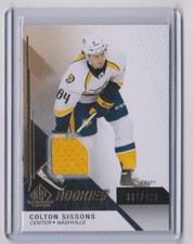 14-15 2014-15 SP Game Used Gold Jerseys #125 Colton Sissons 361/499 Rookies NASH