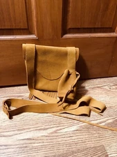 Muzzleloading black powder Fringed Bag Bullet Bag Set Handcrafted leather Suede