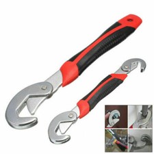 2PC 9mm-32mm SELF ADJUSTING WRENCH SPANNER SET QUICK PLUMBER MECHANIC PIPE SET