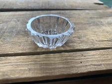 Vintage Open Salt Flat Top Tapered Shape Prism Cut 1890-1920 circa