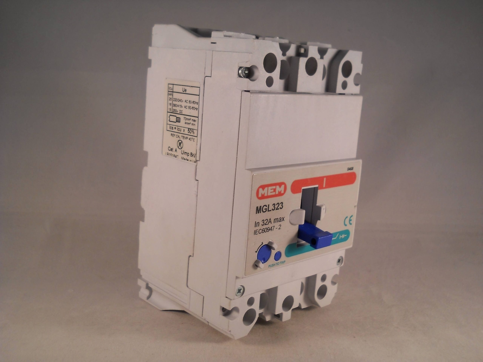 MEM MCCB 32 Amp Triple Pole 32A 3 Phase Breaker Bill TLG323 Memshield 2 MGL323