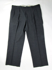 Vtg 80s Polo Ralph Lauren Wool Men  s Trousers Pants 39 x 27.75 Gray 90s Pleated