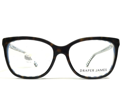Draper James Eyeglasses Frames DJ5002 215 TORTOISE Blue White Striped 51-15-140