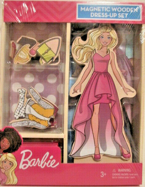 barbie magnetic wooden dress up