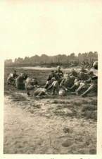 Photo, Kriegsmarine IV. M.A.A. Cuxhaven: "meal" on practice (MB)21227