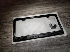 Black on Black 2021 Corvette C8 Stingray 100% Carbon Fiber License Plate Frame