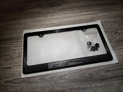 Black on Black 2021 Corvette C8 Stingray 100% Carbon Fiber License Plate Frame
