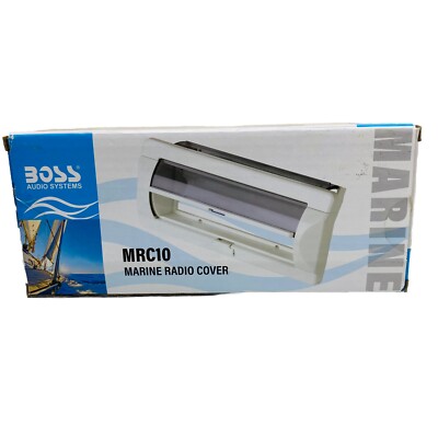Boss Audio Systems MRC10 Waterproof Marine Radio Cover White New in Box